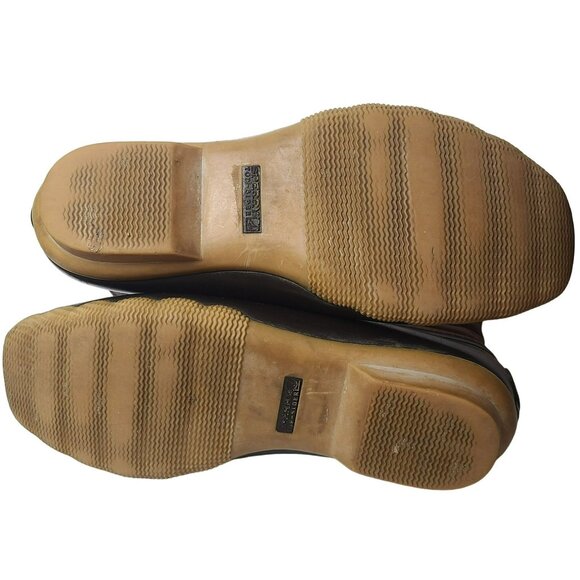 Sperry Saltwater Women's Size7 M Brown Leather Rubber Rain Duck Boots STS91176 - Picture 5 of 9